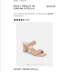 Dolce Vita Cream Stella NWOT